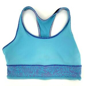Ivivva Lululemon Girl's Size 12 Sky Blue &‎ Purple Sports Bra